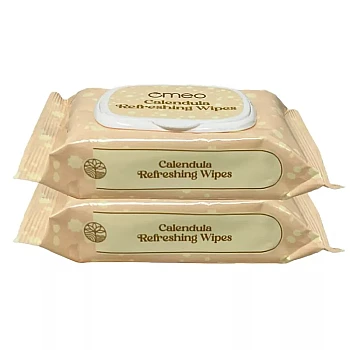 Omeo Calendula Refreshing Wipes (15cmX20cm) (25pcs, Pack of 2)