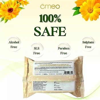 Omeo Aloe Vera Refreshing & Calendula Wipes Combo (Each 25 Pcs)(15cmX20cm) (1Pack)