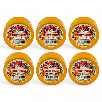 Al Hiba Fruity Musk Perfumed Body Cream (10g, Pack of 6)