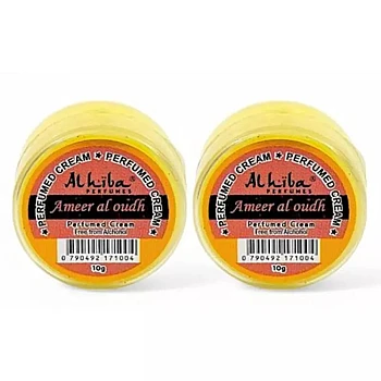 Al Hiba Ameer Al Oudh Perfumed Body Cream (10g, Pack of 2)