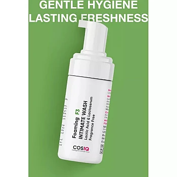COSIQ Foaming F3 Intimate Wash Lactic Acid & Lactoserum Fragrance Free (100ml)