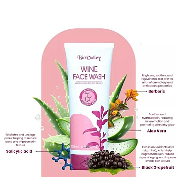 Bio Valley Wine Face Wash (120ml)