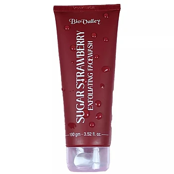 Bio Valley Sugar Strawberry Face Wash (100g)