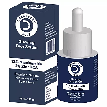 Dermistry Glowing Face Serum 12% Niacinamide 2% Zinc PCA (30ml)
