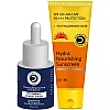 Dermistry 10% Vitamin C 1% Alpha Arbutin Glownig Brightening Face Serum & Hydra Nourishing Sunscreen 50 SPF+++ (Serum 30ml + Sunscreen 50ml) (1Pack)