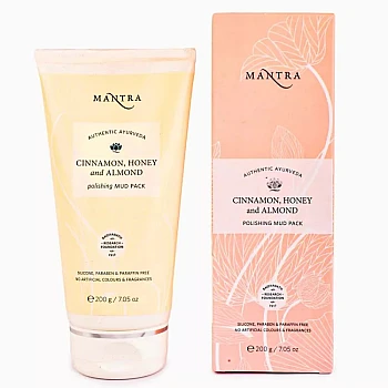 Mantra Herbal Cinnamon Honey & Almond Polishing Mud Pack (200g)