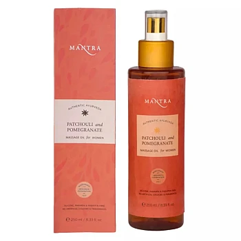 Mantra Herbal Patchouli And Pomegranate Massage Oil For Women (250ml)