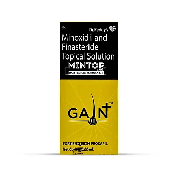 Dr Reddy Mintop Gain Hair Restore Formula Kit (10% w/v,0.1% w/v) (60ml)