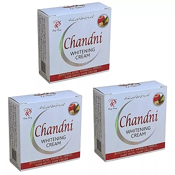 Chandni Whitening Cream (28g, Pack of 3)