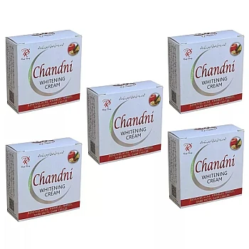 Chandni Whitening Cream (28g, Pack of 5)