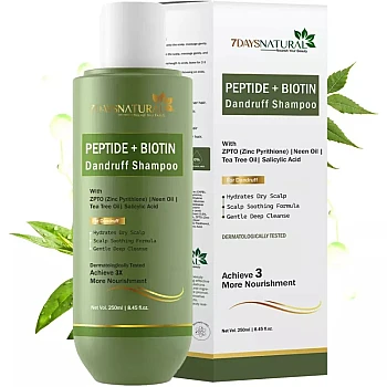 7Days Natural Peptide + Biotin Dandruff Shampoo (250ml)