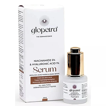 Glopetra Niacinamide 5% & Hyaluronic Acid 1% Serum (20ml)