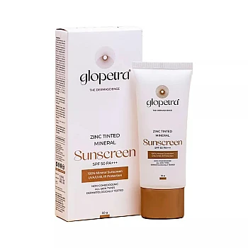 Glopetra Zinc Tinted Mineral Sunscreen Spf 50 Pa+++ (50ml)