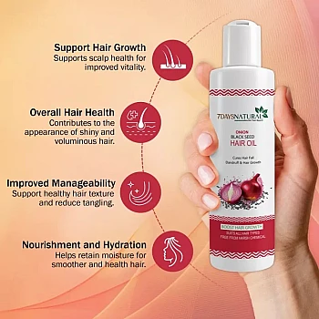 7Days Natural Onion Black Seed Hair Oil (100ml)
