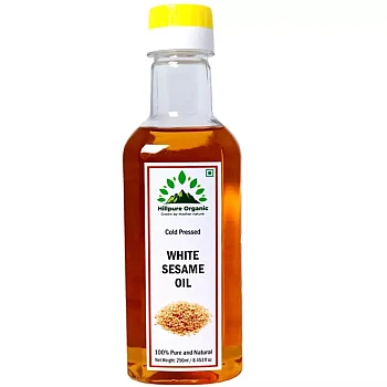 Hillpure Organic White Sesame Oil (250ml, Pack of 2)