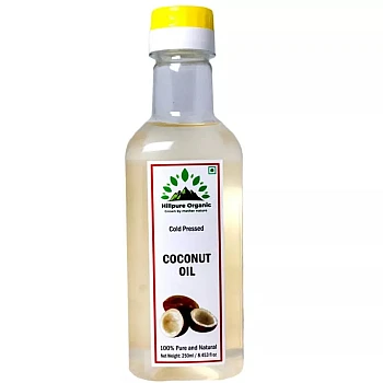 Hillpure Organic Coconut Oil (250ml, Pack of 2)