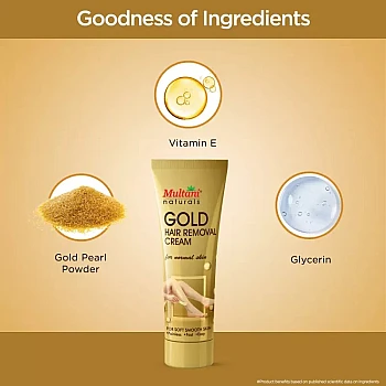 Multani Naturals Gold Hair Removal Cream (30ml)