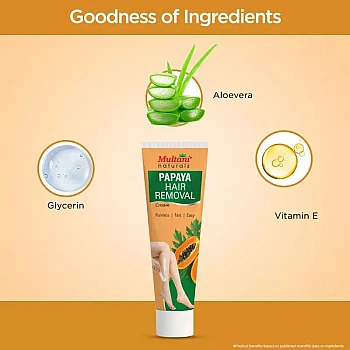 Multani Naturals Papaya Hair Removal Cream (60ml)