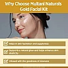 Multani Naturals Gold Facial Kit Contains For Golden Glow (Cleansing Cream 20ml + Massage Cream 20ml + Face Scrub 20ml + Face Pack 20ml + Massage Gel 20ml) (100g)