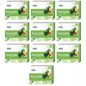 Keva Kaipo Avocado Face & Body Soap (100g, Pack of 10)