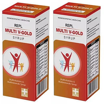 REPL Multi V-Gold Syrup (100ml, Pack of 2)