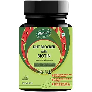Shrey's DHT Blocker With Biotin Tablets (60tab)