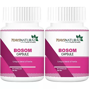 7Days Natural Bosom Capsules (60cap, Pack of 2)
