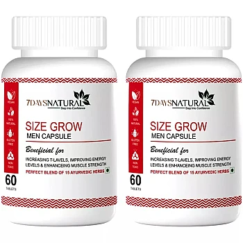 7Days Natural Size Grow Men Capsules (60cap, Pack of 2)