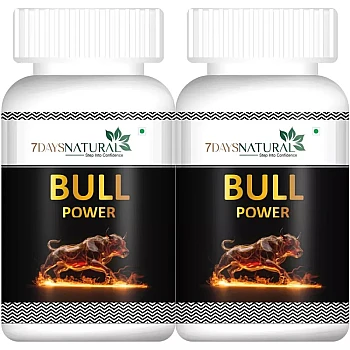 7Days Natural Bull Power Capsules (60cap, Pack of 2)