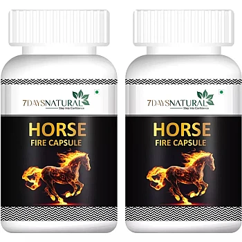7Days Natural Horse Fire Capsule (60cap, Pack of 2)