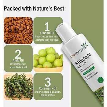 7Days Natural Shikakai Hair Oil (100ml, Pack of 2)