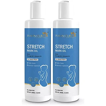 7Days Natural Stretch Mark Oil (100ml, Pack of 2)