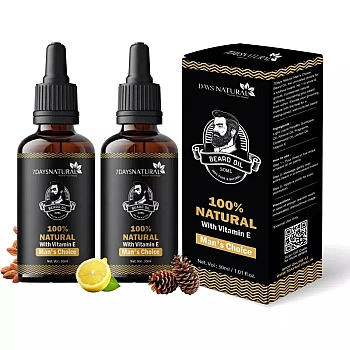 7Days Natural Beard Oil With Vitamin E (30ml, Pack of 2)