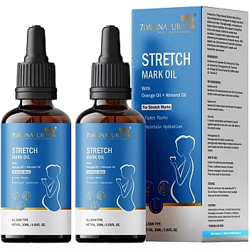 7Days Natural Stretch Mark Oil (30ml, Pack of 2)