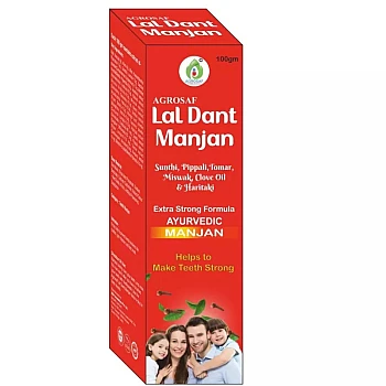 Agrosaf Pharmaceuticals Lal Dant Manjan (100g)