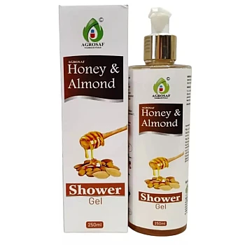 Agrosaf Pharmaceuticals Honey & Almond Shower Gel (250ml)