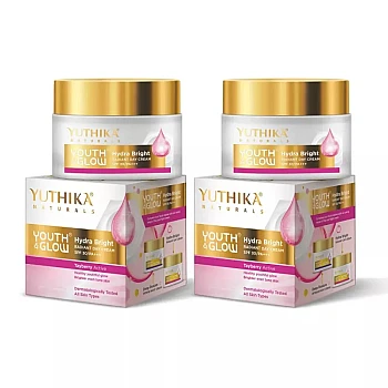 Yuthika Youth & Glow Hydra Bright Radiant Day Cream Spf30 Pa+++ (25g, Pack of 2)