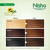 Nisha Creme Hair Color 7.53 Chocolate Blonde (Colorant 20g + Developer 20ml) (1Pack, Pack of 6)