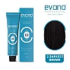 EVANO In 10 Mins Hair Cream Darkest Brown (100g)