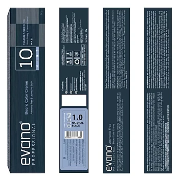 EVANO Beard Colour Creme For Men 2.0 Darkest Brown (50g)