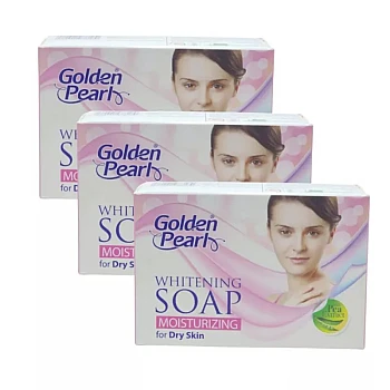 Golden Pearl Whitening Soap Moisturizing For Dry Skin (100g, Pack of 3)