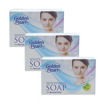 Golden Pearl Whitening Soap For Normal Skin (100g, Pack of 3)