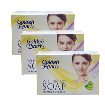 Golden Pearl Whitening Soap For Acne And Oily Skin (100g, Pack of 3)