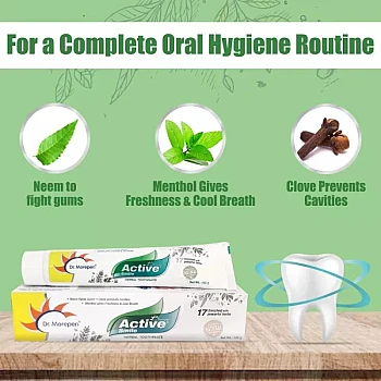 Dr Morepen Active Smile Herbal Toothpaste (100g)