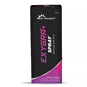 Dr Morepen Exygra+ Delay Stamina Booster Spray For Men (20g, Pack of 10)