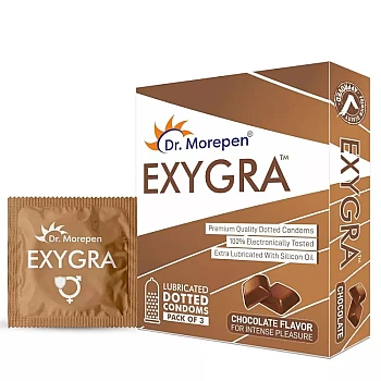 Dr Morepen Exygra Chocolate Flavoured Condoms (3pcs)