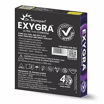 Dr Morepen Exygra Cotton Candy Ultrathin Condom (3pcs)