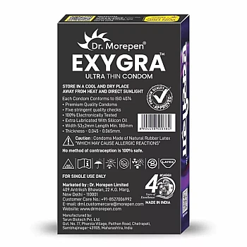 Dr Morepen Exygra Cotton Candy Ultrathin Condom (10pcs)