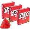 Raftaar Fast X Strawberry Flavoured 1500+ Dots Extra Condoms (3pcs, Pack of 3)