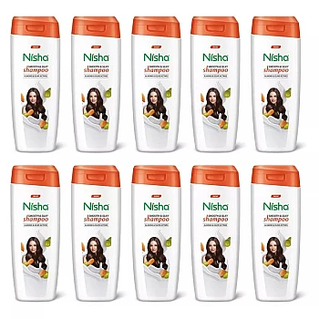 Nisha Almond & Olive Actives Shampoo (75ml, Pack of 10)